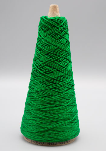 Lunatic Fringe Yarns 3/2 Tubular Spectrum Cones 1.5 oz color green