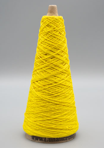Lunatic Fringe Yarns 3/2 Tubular Spectrum Cones 1.5 oz color yellow