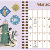Antiquarian Sticker Book 2027 Monthly/Weekly Planner Calendar