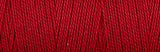Upclose shot of 8/2 Organic Weaving Cotton in the color classic red