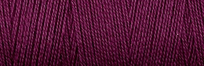 Upclose shot of 8/2 Organic Weaving Cotton in the color wine purple