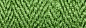 Upclose shot of 8/2 Organic Weaving Cotton in the color green 