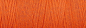 Upclose shot of 8/2 Organic Weaving Cotton in the color orange