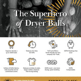 Fibres of Life - Wool & Felt - Felt Dryer Ball - Heart