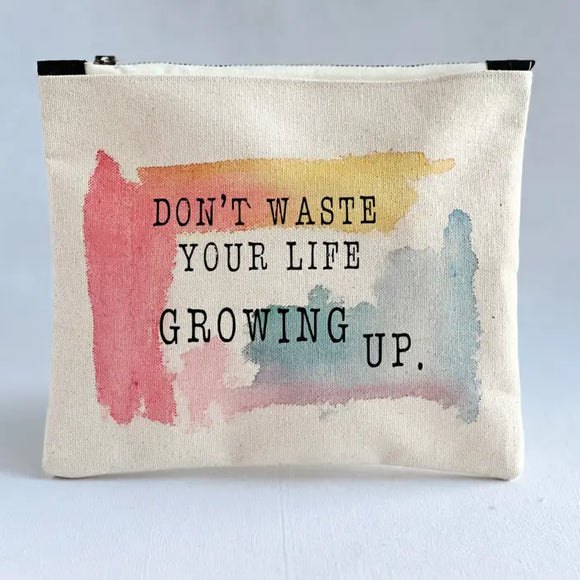 Pretty Clever Words - Canvas Zipped Bags