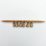 A Needle Runs Through It Stitch Markers little pugs