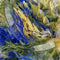 Euro Yarns Boa color green blue and gold