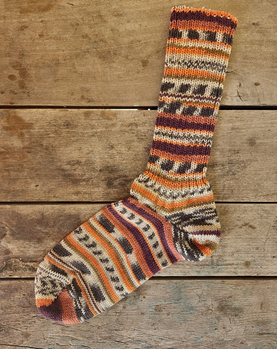 Socks by ONline color brown and tan
