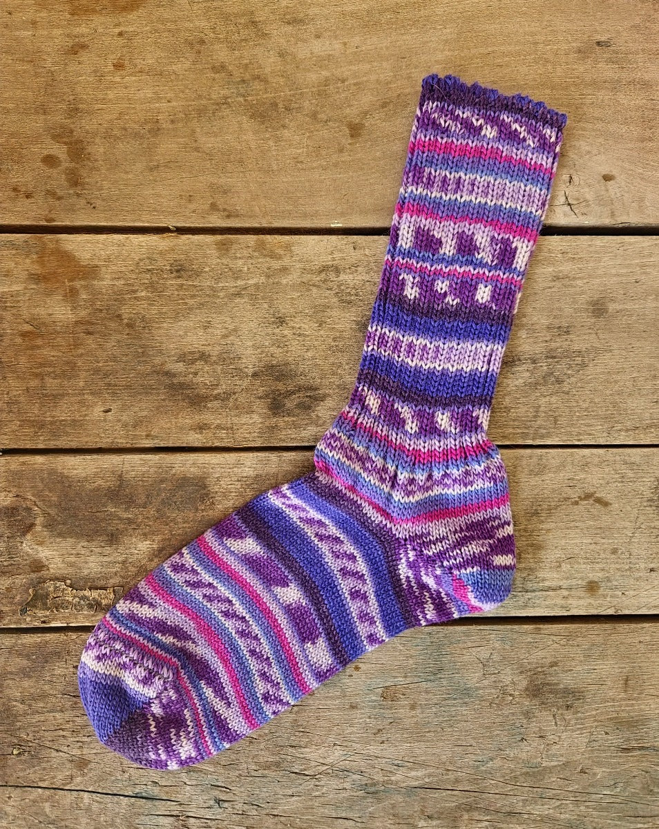 Socks by ONline color purple