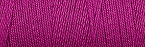 Upclose shot of 8/2 Organic Weaving Cotton in the color magenta