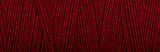 Upclose shot of 8/2 Organic Weaving Cotton in the color deep red
