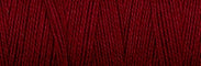 Upclose shot of 8/2 Organic Weaving Cotton in the color deep red