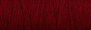Upclose shot of 8/2 Organic Weaving Cotton in the color deep red