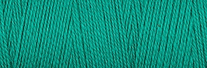 Upclose shot of 8/2 Organic Weaving Cotton in the color sea green 