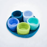 Fibres of Life - Wool & Felt - Felt Tidy Pod | Felt Organizer Tray | Felt Storage Bowls