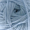 Close-up of a ball of light blue yarn