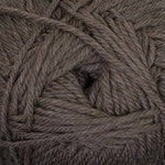 Close-up of a ball of brown yarn