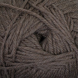 Close-up of a ball of brown yarn