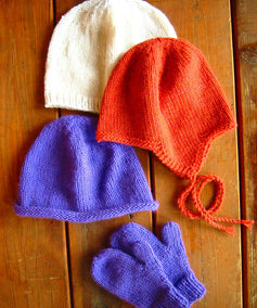 Basic Hat & Mitten Set for Children by Knitting Pure & Simple