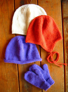 Basic Hat & Mitten Set for Children by Knitting Pure & Simple