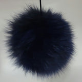 Fur Pompoms Small by Schildkraut color navy