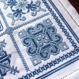 Mediterranean Sampler - Cross stitch kit from Avlea Folk Embroidery