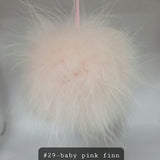 Fur Pompoms Small by Schildkraut color pink