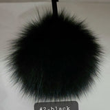 Fur Pompoms Small by Schildkraut color black