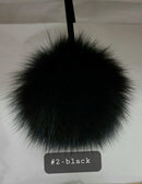 Fur Pompoms Small by Schildkraut color black