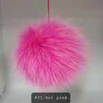 Fur Pompoms Small by Schildkraut color pink