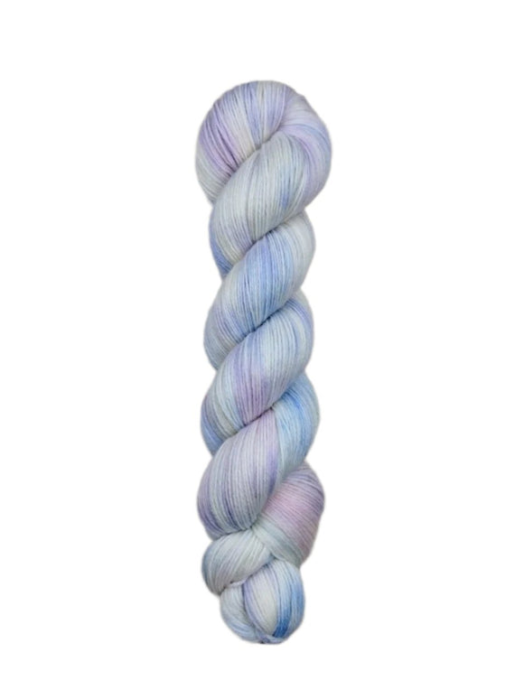 Blackbird Sycamore Fingering Mini Skein Yarn Color white pastel pink blue purple 