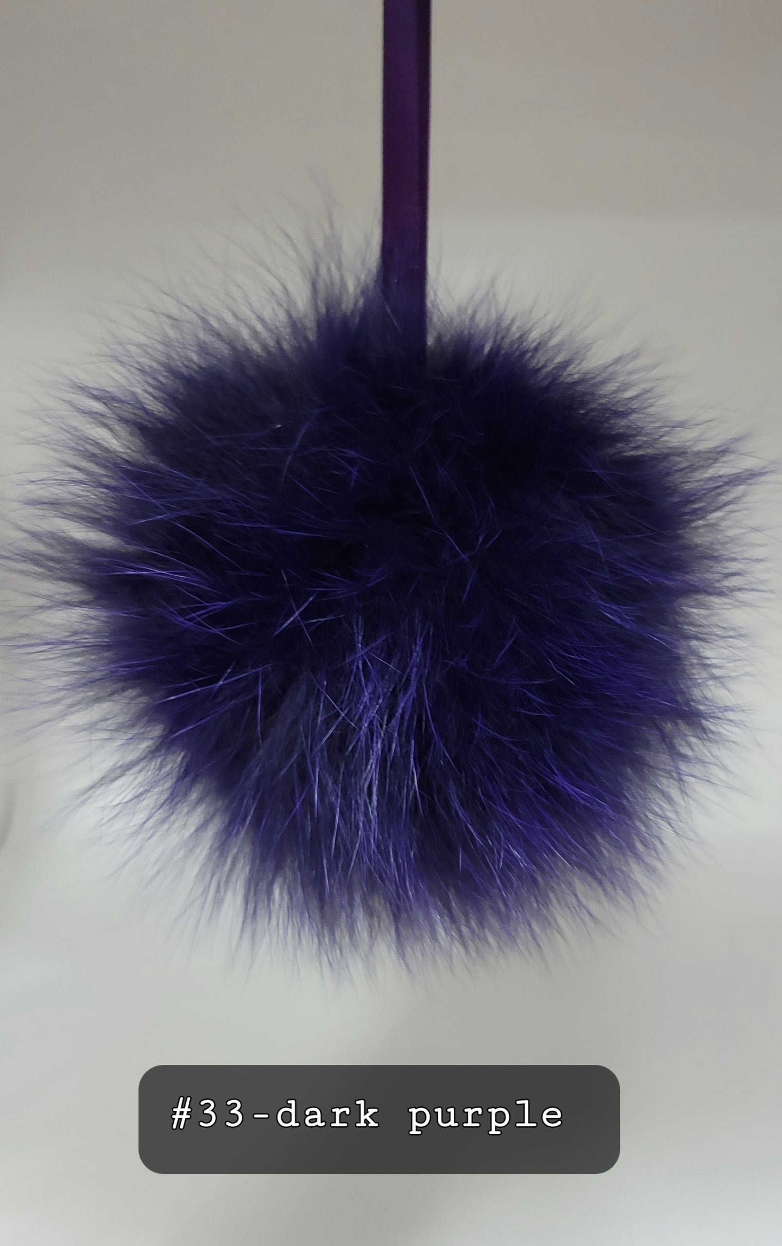 Fur Pompoms Small by Schildkraut color purple