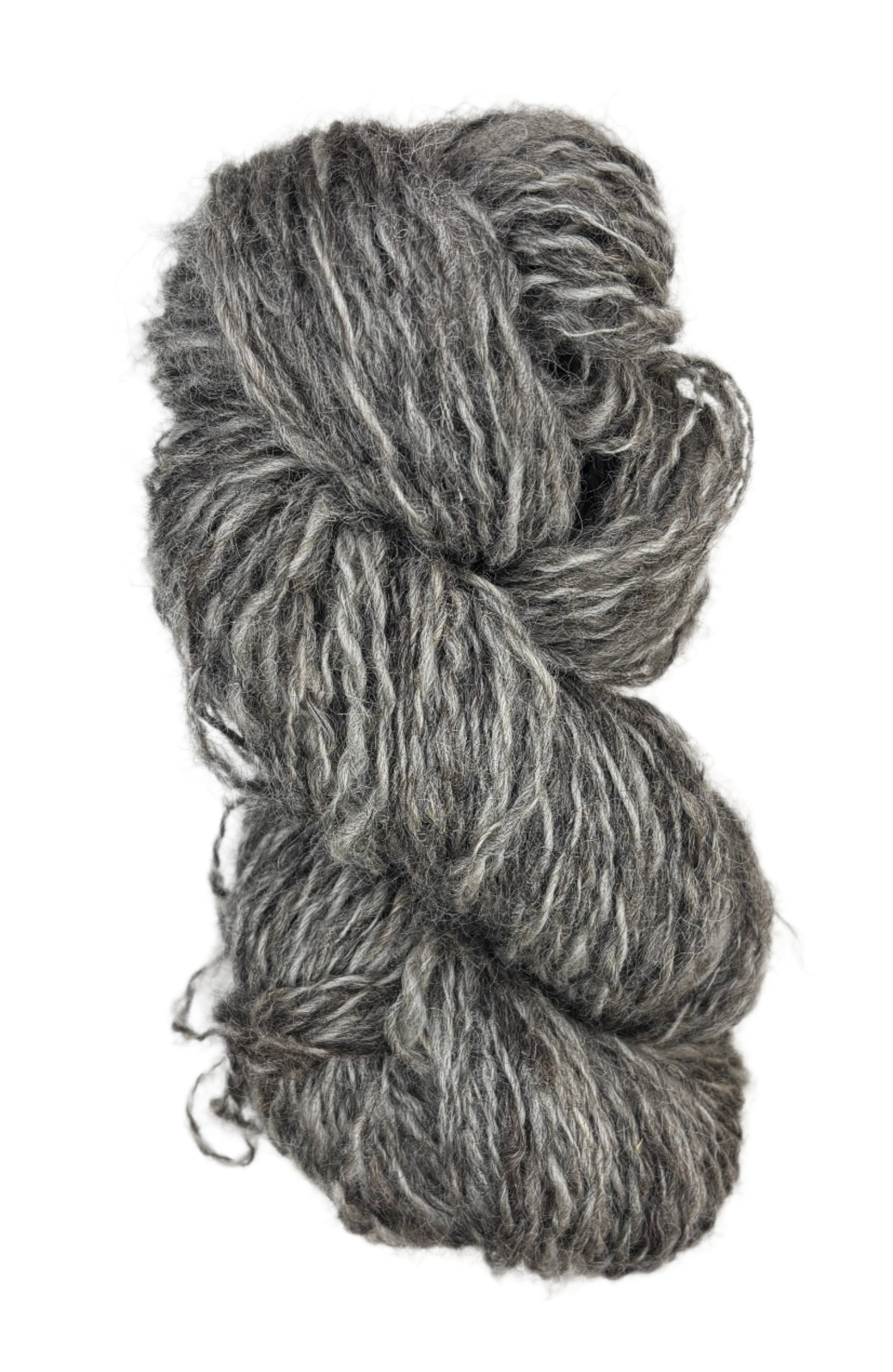 handspun grey yarn 