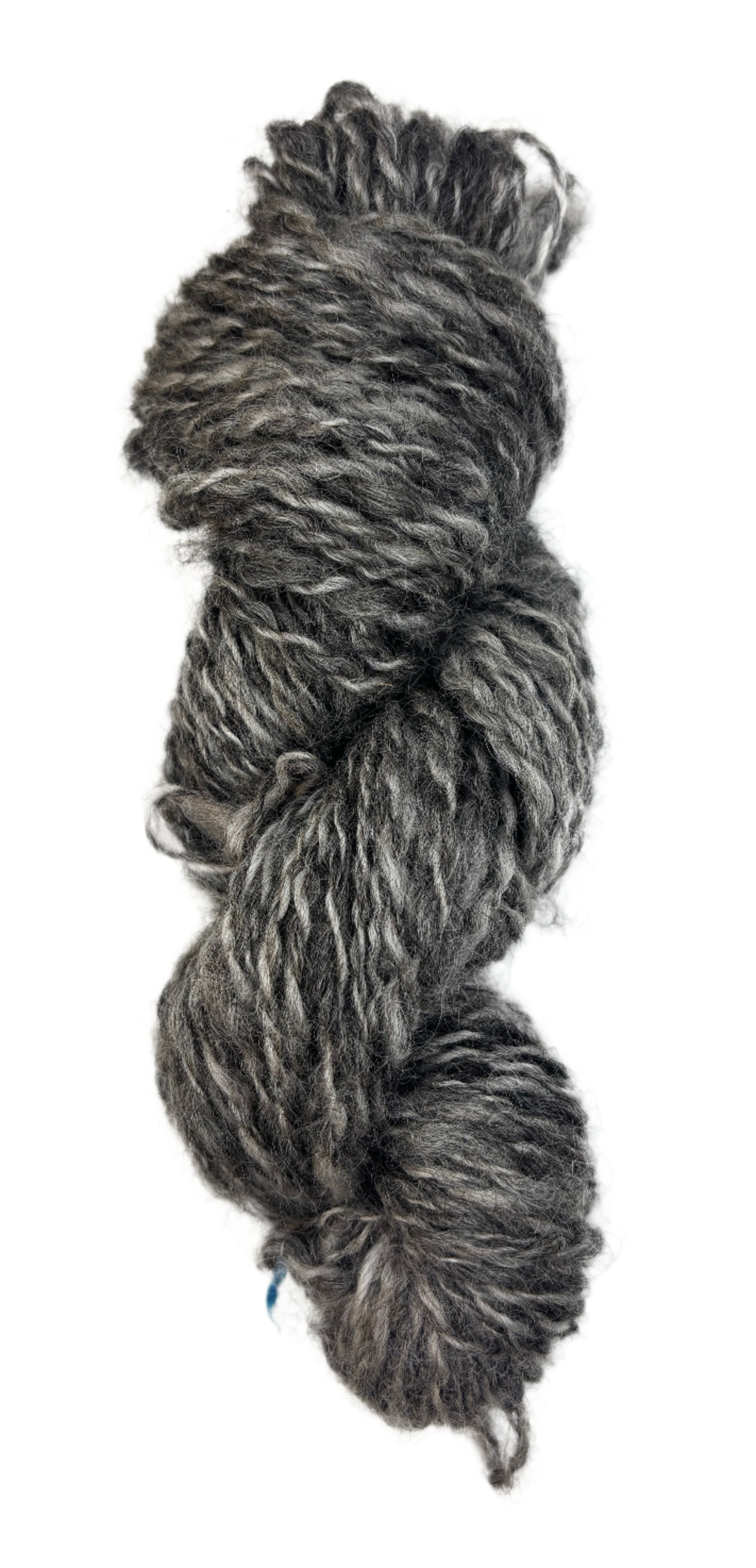 Black and grey handspun yarn 