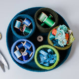 Fibres of Life - Wool & Felt - Felt Tidy Pod | Felt Organizer Tray | Felt Storage Bowls