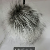 Fur Pompoms Small by Schildkraut color  black and silver
