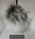 Fur Pompoms Small by Schildkraut color  black and silver