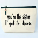 Pretty Clever Words - Canvas Zipped Bags-9