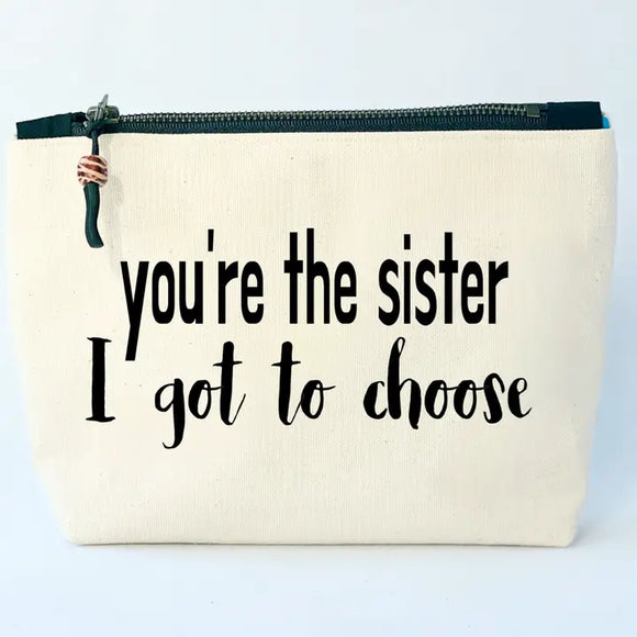 Pretty Clever Words - Canvas Zipped Bags