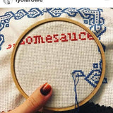 Awesomesauce Cross Stitch Kit from Subversive Cross Stitch