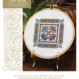 Kalamata Courtyard - Cross stitch hoop kit from Avlea Folk Embroidery