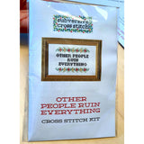 If At First You Don't Succeed Cross Stitch Kit from Subversive Cross Stitch