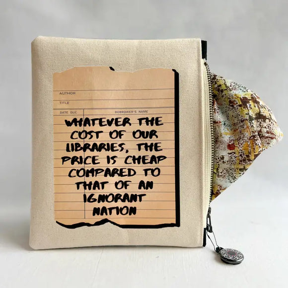 Pretty Clever Words - Canvas Zipped Bags