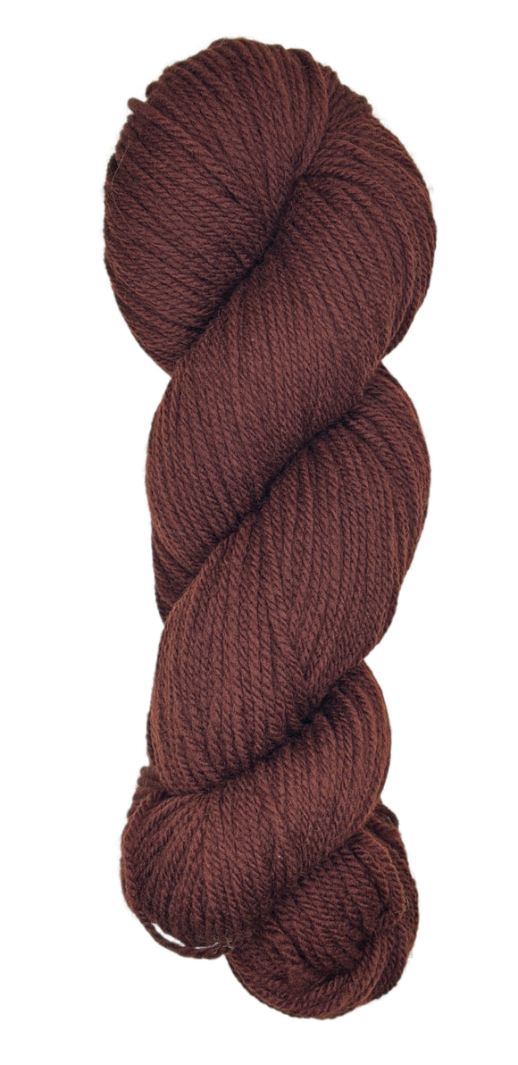 Skein of yarn color Cedar Red Brown