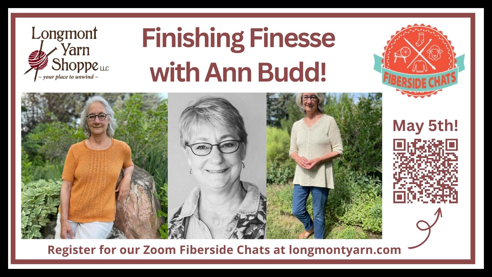 Finishing Finesse with Ann Budd on Fiberside Chats!
