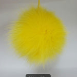 Fur Pompoms Small by Schildkraut color yellow