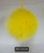 Fur Pompoms Small by Schildkraut color yellow