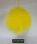 Fur Pompoms Small by Schildkraut color yellow