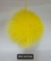 Fur Pompoms Small by Schildkraut color yellow