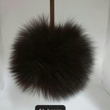 Fur Pompoms Small by Schildkraut color brown